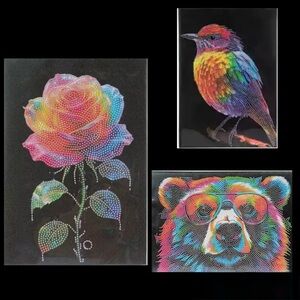 Hobby Lobby Diamond Painting Bundle
RAINBOW BEAR
RAINBOW ROSE
RAINBOW BIRD